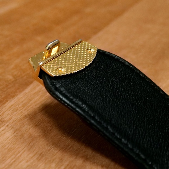 Rebecca Minkoff Black Leather Clutch with Gold Lock — NEW - Picture 8 of 11